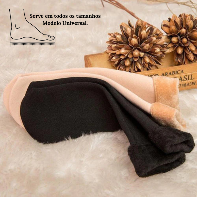 Meias Forradas - Pelúcia Baumont (Compre 3 LEVE 6) + Frete Grátis